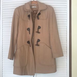 Vintage camel wool duffle coat